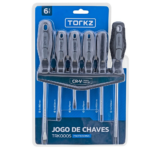 Jogo de Chaves de Fenda Torkz 6 Peças Alta Durabilidade