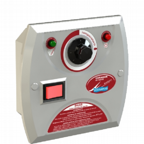 Comando Analógico Para Sauna A Vapor Universal Ou Steam Inox