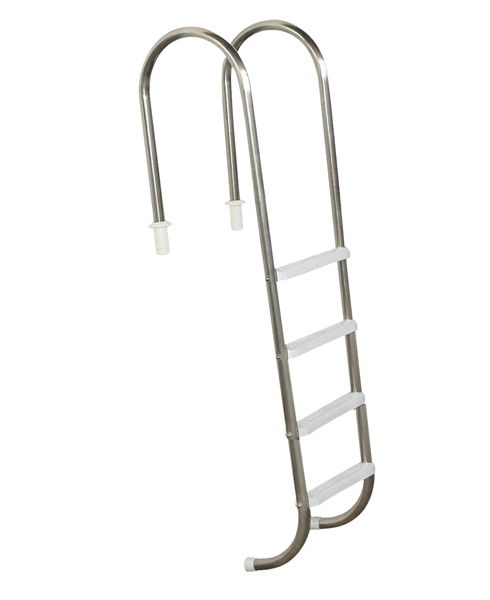 Escada Marinheiro 1 1/2´´ em Aço Inox 4 Degraus Anatômicos em ABS