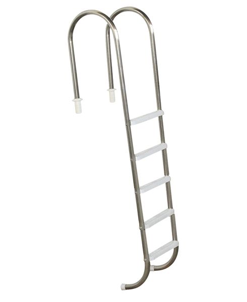 Escada Marinheiro 1 1/2´´ em Aço Inox 5 Degraus Anatômicos em ABS