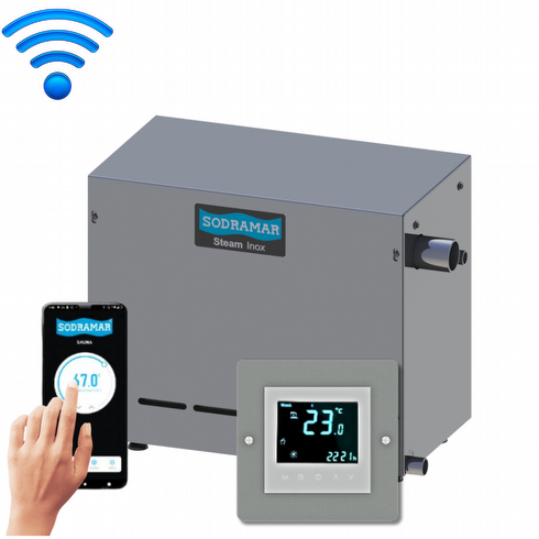 Gerador De Vapor Steam Inox 6kw Para Sauna até 6m³ - Sodramar