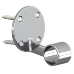 Suporte para corrimão interno latão cromado para piscinas de Alvenaria — Corrimão para Piscina. Peso: 0.46 kg. Cód: 000517. Produto Sodramar disponível na AHCOR Equipamentos com garantia e suporte técnico especializado.