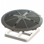 Grade 15 cm x 15 cm com tampa FSB Prata Base ABS - Sodramar