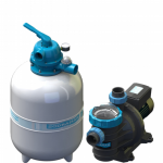 Filtro FM-40 e Bomba 1/2cv BMC-50 Mono p/ piscinas de até 50 mil litros Sodramar