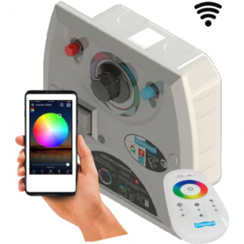 Comando Four Fix 150w c/ Wi-Fi para Led — Comando para Luminárias de Led. Peso: 1.5 kg. Cód: 026828. Produto Sodramar disponível na AHCOR Equipamentos com garantia e suporte técnico especializado.