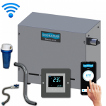 Conjunto sauna a vapor Steam Inox 9kw para até 10m³ - Sodramar