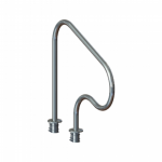 Corrimão Parati em aço inox com chumbador em alumínio - Sodramar