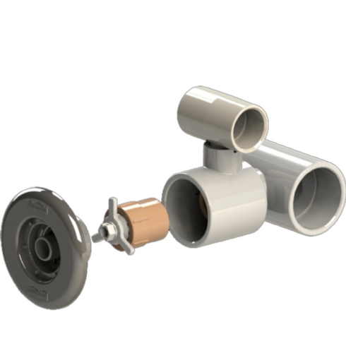 Dispositivo de Hidromassagem ABS/Inox Pratic (Saída Lateral) para Piscinas de Alvenaria (tubo de 50) — Dispositivos. Peso: 0.35 kg. Cód: 027292. Produto Sodramar disponível na AHCOR Equipamentos com garantia e suporte técnico especializado.