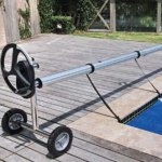 Enrolador para Capa térmica de até 5,50 x 20 em aço inox e tubo de alumínio - Sodr...