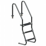 Escada Comfort Home 3 degraus Inox — Escadas. Peso: 8.5 kg. Cód: 024412. Produto Sodramar disponível na AHCOR Equipamentos com garantia e suporte técnico especializado.