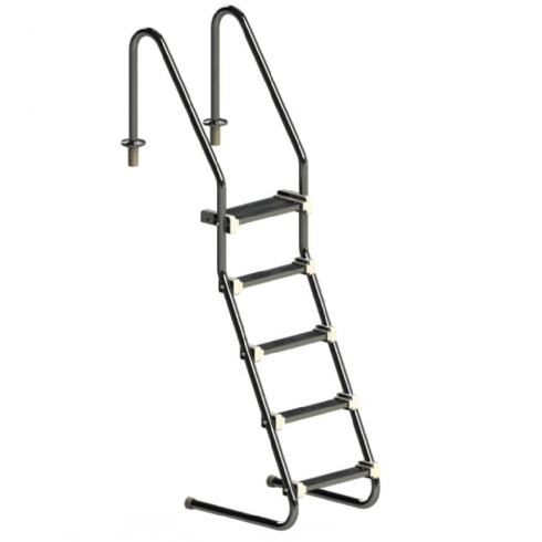 Escada Comfort Home 5 degraus Inox — Escadas. Peso: 11.5 kg. Cód: 024414. Produto Sodramar disponível na AHCOR Equipamentos com garantia e suporte técnico especializado.