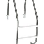 Escada Tradicional 2" em Aço Inox 2 Degraus Anatômicos em ABS - Sodramar