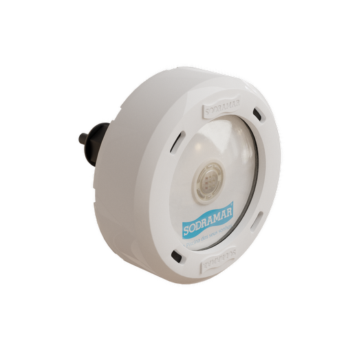 Luminaria p/ piscina led COB 5w RGB Plástico p/ até 12m² — Luminárias LED para Piscinas. Peso: 0.09 kg. Cód: 022928. Produto Sodramar disponível na AHCOR Equipamentos com garantia e suporte técnico especializado.