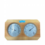 Medidor De Umidade e De Temperatura Em Madeira Para Sauna Seca - Sodramar