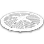 Tampa F.S.B para Dreno de fundo (Branca) com Kit parafusos - Sodramar