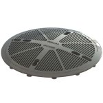 Tampa F.S.B para Dreno de fundo (Prata) com Kit parafusos - Sodramar