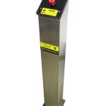 Torre em aço inox com Botão de emergência - Sodramar